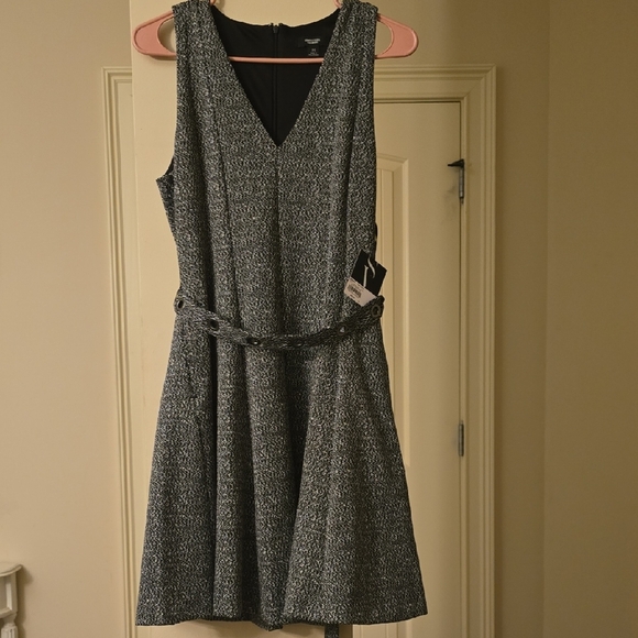 Simply Vera Vera Wang Charcoal and Black Mini Dress - Picture 1 of 7